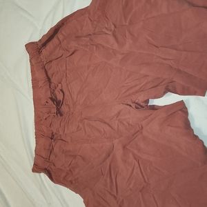 Wide leg linen pants